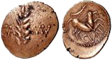 Fake Cunobelin quarter stater.