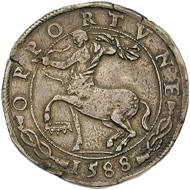 Italy / Duchy Savoy. Carlo Emanuele I (1580-1630). Ducatone, 1588. © Swiss National Museum Inv. ZB-SCH350.