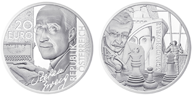 Austria / 20 euros / Silver .900 / 20g / 34mm / Design: Helmut Andexlinger / Mintage: 50,000.