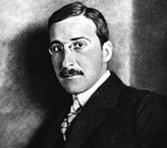 Stefan Zweig, ca. 1912. Source: Wikipedia.