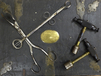 Doc Goodfellow's Surgical Instruments. This second-hand set of Civil War surgical instruments was used by Tombstone doctor, Dr. George Emory Goodfellow, to perform the autopsies on Billy Clanton and the McLaury brothers, who died in the Gunfight at the O.K. Corral (Tombstone, Arizona Territory) in 1881. Goodfellow never bothered to change the nameplate of the original owner of the surgical equipment.
