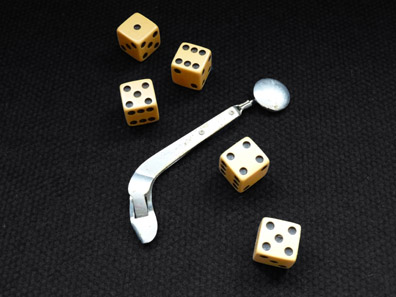 Wyatt Earp's Gambling Dice and Secret Card Feeder. Wyatt Earp and his companions, including Doc Holliday, fought the Clanton and McLaury brothers at the Gunfight at the O.K. Corral (Tombstone, Arizona Territory) in 1881 - an iconic event in America's Wild West, which actually only lasted about thirty seconds.