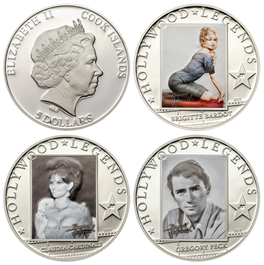 Cook Islands / 5 Ci$ / Silver .925 / 25 g / 38.61 mm / Mintage: 2,500 (each coin).