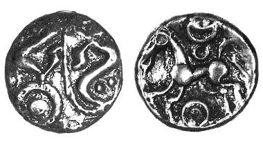 Drayton Dragons silver unit, c.50-30 BC, ABC 890. Only three others recorded.