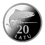 Latvia / 20 lats / .925 silver / 21.75mm / 11g / Design: Gunars Lusis (graphic design), Janis Strupulis (plaster model) / Mintage: 10,000.