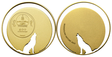 Mongolia / 500 Togrog / 1/2oz Silver .925 /38.61 mm / Mintage: 2,500.