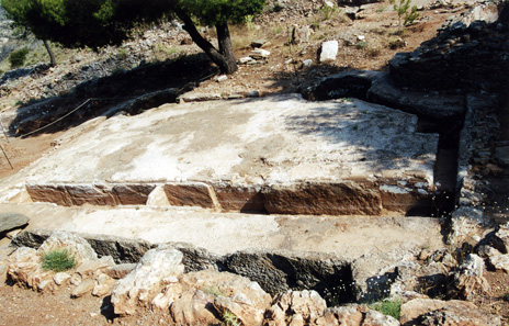 Washing bays in the silver mines of Laurion (Argileza). Photo: Ursula Kampmann.