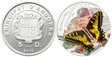 Andorra / 5 Diners / Silver .925 / 25 g / 38.61 mm / Mintage: 2,500.