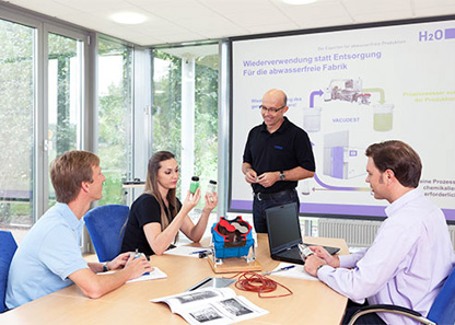 Training programmes are a central aspect in H2O's customer care.