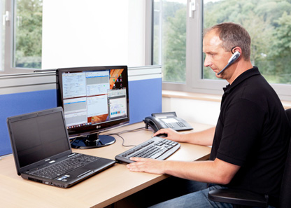 If the customer wishes technicians can access any Vacudest worldwide via internet from the headquarter.