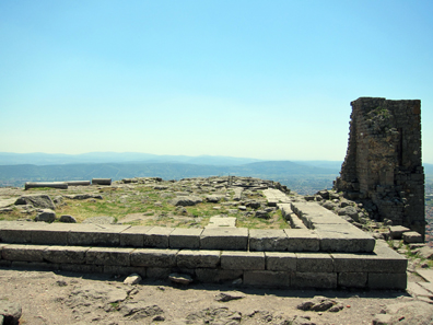 View of the former Temple of Athena. Photo: KW.
