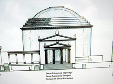 Temple of Asclepius, built during the reign of Hadrian. Photo: KW.