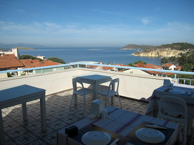 View from the roof terrace of the boutique Hotel Erguvan. Photo: KW.