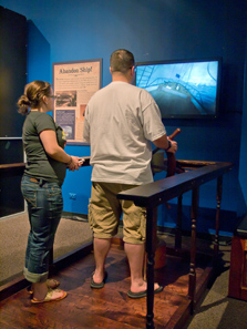 Brave visitors navigate their voyage through a hurricane. Photo: Odyssey Marine Exploration, Inc., www.shipwreck.net.