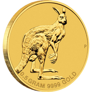 Australia / 2 AUD / 0.016oz .9999 gold / 0.5 g / 11.60 g / Design: Wade Robinson / Mintage: Mint-to-order.