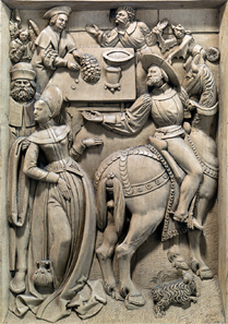 9th and 10th commandments, school of Veit Stoß, Nuremberg 1524. BN inv. no. MA 1903. Photo: Bastian Krack.