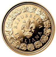 Italy / 20 euros / .900 gold / 6.451g / 21mm. Mintage: 1,500.