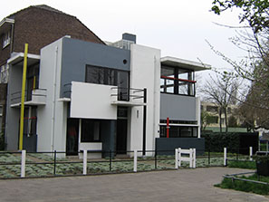 The Schröderhuis in Utrecht, designed by Gerrit Rietveld.