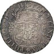 Spain, Philip V, king of Spain 1700-1746, real de a ocho, silver, Mexico City, 1738