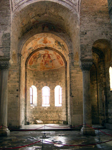 The importance of the Byzantine church lies in the ensemble of architecture, painings and mosaics - all images have been covered to avoid praying visitors feeling insulted by them. Photo: Alaexis / http://creativecommons.org/licenses/by-sa/3.0/deed.en