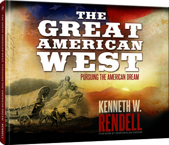 Kenneth W. Rendell, The Great American West: Pursuing the American Dream, Whitman, 2013, Atlanta (GE). 224 p. Hardcover, 11 x 9.5 inches, full color. ISBN: 0794833594. Price: $29.95.