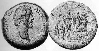Antoninus Pius, 138-161. Tetradrachm, 144/5. Rev. Judgement of Paris. CNG 13 (1990), 220.