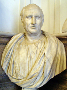 Like many other aristocrats, Cicero also felt politically patronized by Caesar. Bust of Cicero in the Capitoline Museums, Rome. Photo: Glauco92 / http://creativecommons.org/licenses/by-sa/3.0/deed.en