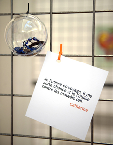 In this installation visitors may deposit their own lucky charm and reflect by doing so over their different ideas of superstition.