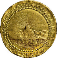 5100: 1787 DBLN Brasher Doubloon, EB on Wing, W-5840, MS63 NGC. CAC. Realized: $4,582,500.