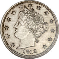 5161: 1913 5C Liberty PR64 NGC. CAC. Realized: $3,290,000.
