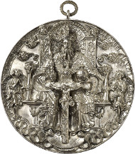 On March 13, 2014, in auction 247 of the Osnabrück auction house, one of the most beautiful Renaissance medals will be offered for sale. The gorgeous cast silver medal by Hans Reinhart is estimated at 40,000 euros.