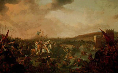 Johann Lingelbach, Battle of the Milvian Bridge, about 1650. Source: Wikicommons.