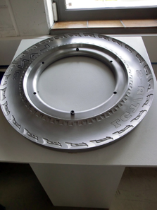 An example of what moulds used for the manufacturing of car tire sidewalls can look like. Photo: Lang GmbH & Co. KG.