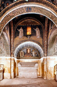The interior of the Mausoleum of Galla Placidia in Ravenna. Photograph: Wikicommons / http://creativecommons.org/licenses/by-sa/3.0/deed.en