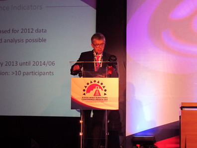 Peter Huber is the chair of the morning session of the technical committee on Tuesday. Photograph: UK.