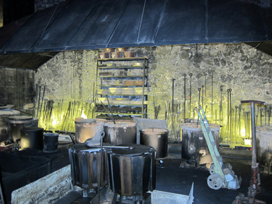 Foundry at Casa de Moneda's museum. Photograph: UK.