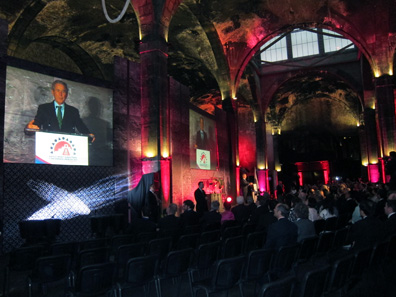 An unexpected guest, former President of the USA, George W. Bush. Photograph: UK.