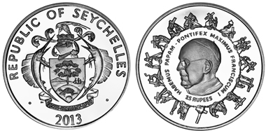 Seychelles/ 25 Rupees/ Silver 925/ 28.28 g/ 38.6 mm/ Mintage: 10,000.