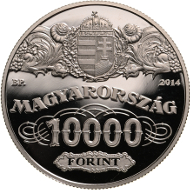 Silver version. Hungary/ HUF 10,000/ Silver .925/ 37 mm / 24 g/ Mintage: 5,000.