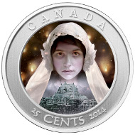 Lenticular technology produces impressive effects on the coin's reverse.