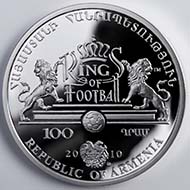 Armenia, 100 Drams, Mint of Poland / Warsaw, silver 925, 38,61 mm, 28,28 g., proof, mintage: 20.000 pieces.