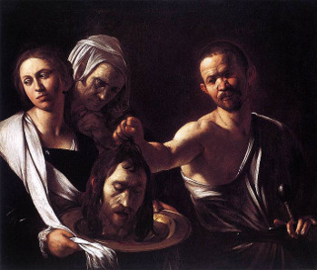 Michelangelo Caravaggio, Salome with the Head of John the Baptist, 1607. Source: Wikicommons.