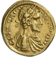 Frederick II, King of Sicily (1197-1250), Emperor of the Holy Roman Empire (since 1220). Half Augustalis. Bust of Frederick in Roman style with laurel wreath and drapery over his shoulder. Rv. Eagle, wings spread, turned to the left, head turned backwards. © MoneyMuseum, Zurich.
