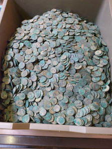 The Seaton Hoard after light conservation. © The Trustees of the British Museum.