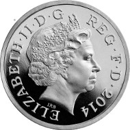Northern Ireland issue. Great Britain/ £1/ Silver .925/ 19 g/ 22.5 mm/ Design: Ian Rank-Broadley (obverse), Timothy Noad (reverse)/ Mintage: 1,000.