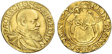 Gabriel Bethlen, Prince of Transylvania, 1613-1629. Ducat 1622, Nagybanya. Künker 239 (2013), 5483.