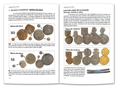 Concepts to be taken into account with 10 graphic charts helping to correctly identify coins struck in Madrid.