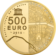 FRANCE / 500 Euro - 5 oz Gold Au 999 / Diameter: 50mm / Weight: 155.5 g / Proof / Mintage: 99.