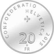 Switzerland / 2015 / 20 Franken / Silver 0,835 / 20 g / Diameter: 33 mm / Design: Angelo Boog, Wallisellen / Mintage: 35,000.