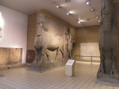 In Mosul similar monuments were destroyed. This one is safe - in the British Museum in London.
